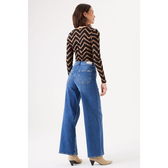 NWT GARCIA Golden Brown & Black Chevron Top - Picture 2 of 6